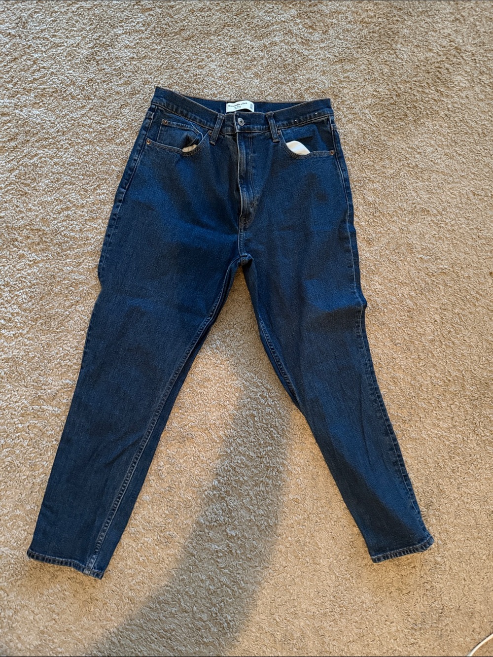 Abercrombie & Fitch Dark Blue Boyfriend Jeans